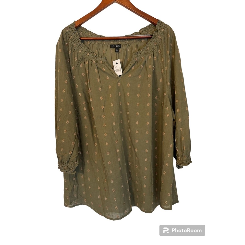 Lane Bryant Women’s Flowy 96% Cotton shirt